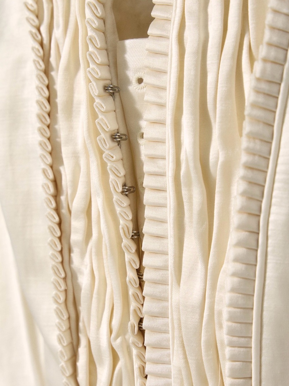 ZARA x Kate Moss Linen Corset Jacket — White - Picture 3 of 8